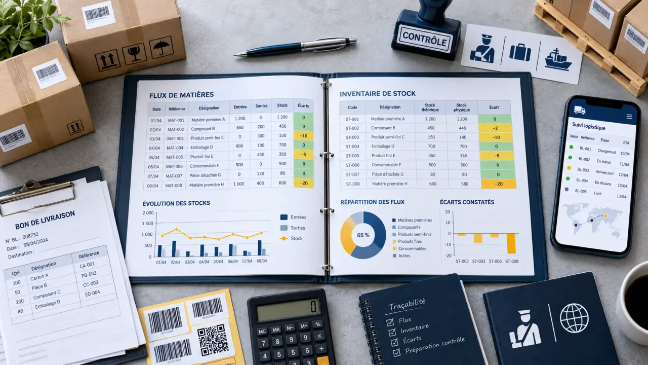 Comptabilité matière : suivez chaque flux et justifiez vos écarts avant le contrôle douanier