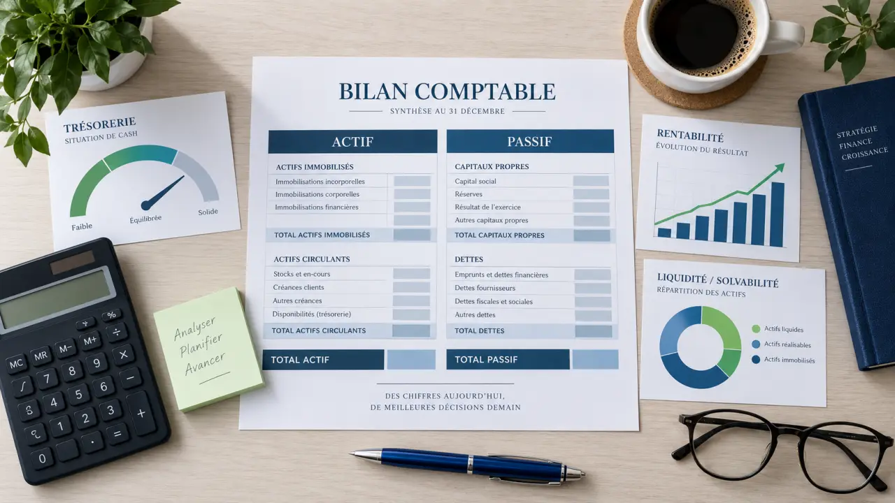 Bilan simplifié : l’actif, le passif et 3 indicateurs pour piloter l’entreprise